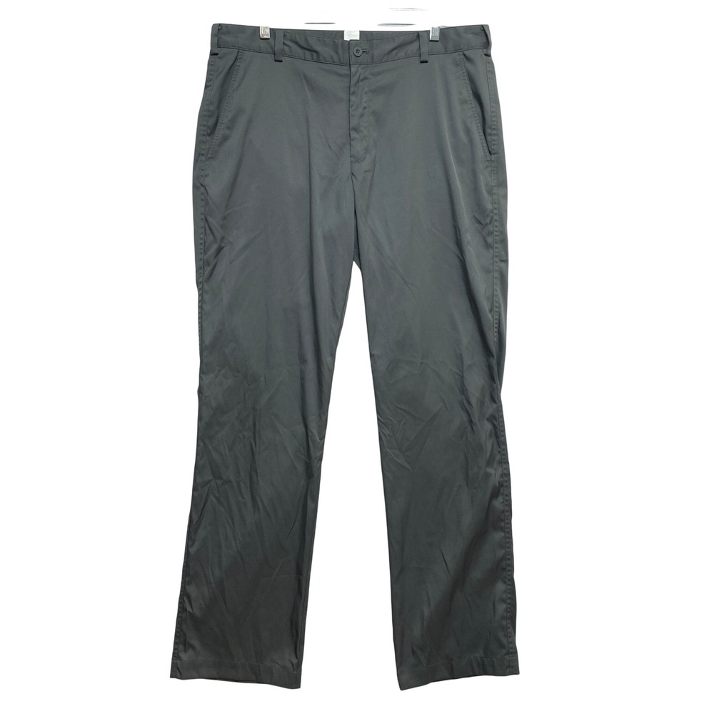 Nike Pants Mens 36x34 Gray Dri-FIT Golf Flat Front Stretch Performance